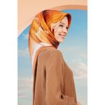 Armine İpek Eşarp Nostalji - 9100-31 Turuncu Twill