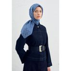 Armine Jakarlı İpek Pamuk Dama Eşarp - 4464 26