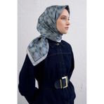 Armine Klasik Desenli Saf İpek Twill Eşarp 9410D 36