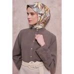 Armine Kolları Nakışlı Tunik Haki