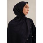 Armine Link Desen Bambu Cotton Şal 02, Lacivert