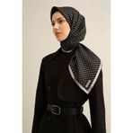 Armine Monogram Desenli Saf İpek Twill Eşarp 9345D 10