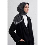 Armine Monogram Desenli Saf İpek Twill Eşarp 9440D 20