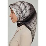 Armine Nostalji Serisi Sura İpek Eşarp 8612-80 - Siyah