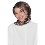 Armine Nostalji Serisi Twill İpek Eşarp, Tek Ebat, E21YA8435D02, Bordo, kadın