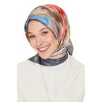 Armine Nostalji Sura Ipek Eşarp 8527-, 90x90, E21YA8527D03, 81, kadın