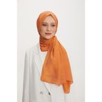 Armine Outlet, Organik Koton Şal - 450 - Pastel Turuncu
