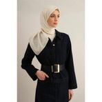 Armine Pamora Eşarp Krem Modern Şık Eşarp