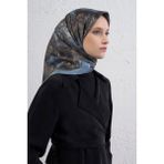 Armine Saf Ipek Sura Eşarp 9409D 37 - Antrasit - 90 x 90 cm