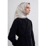Armine Saf İpek Sura Eşarp, Tek Ebat, E25KA9428D01, Krem, kadın