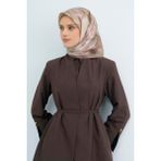 Armine Saf Ipek Twill Eşarp 9515D 37 - Vizon - 90 x 90 cm