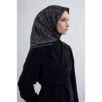 Armine Soyut Desenli Saf İpek Twill Eşarp 9405D 84
