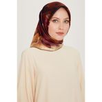 Armine Soyut Desenli Sura Saf İpek Eşarp 9244D 15 01