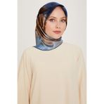 Armine Soyut Desenli Sura Saf İpek Eşarp 9244D 15 06