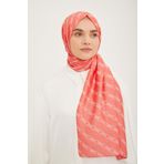 Armine SYR25090 Trend Pure Lina Nar Çiçeği Zincir Desen Kadın Şal
