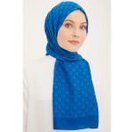 Armine SYR25144 Trend Ultra Lıght A Logo Saks Mavisi Kadın Şal