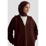 Armine Taş Detaylı Örme Kap 25KD4028 Bordo