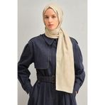 Armine Tensel-ipek Şal - Minimal Monogram Desen - Atn1 - 32101 - Kum Beji