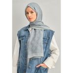 Armine Tensel-ipek Şal - Minimal Monogram Desen - Atn1 - 3291 - Su Yeşili