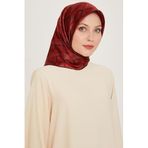 Armine Tivil Ipek Eşarp 9204-56 Kırmızı Karışık Desen, 56