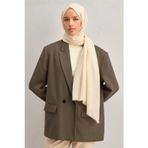 Armine Tnsel Yün Şal 1001-04 Krem