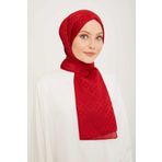 Armine Trend 444006-1521 Kırmızı Jakarlı Şal