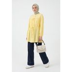 Armine TREND Büzgülü Tunik Sarı 26YT480