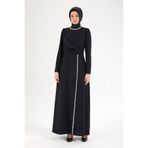 Armine TREND Taş Desenli Elbise-Siyah 25YT912