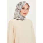 Armine Twill Saf Ipek Eşarp 9228D 55, Gri