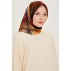 Armine Twill Saf Ipek Eşarp 9229D 31, Çok Renkli