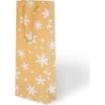 Arminow Yılbaşı Varak Baskılı Lüks Ipli Karton Çanta - Noel - Gold Detaylı - 12X35X9 cm - 1 Adet - Ç034