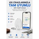 ArmoniaVital Ios Uyumlu Gps Takip Cihazı – Anahtarlık ve Çanta Takip Aparatı – Gerçek Zamanlı Konum Takibi – Uzun Pil Ömrü - Beyaz