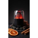 Armoniavital Volkan Efektli Ultra Sessiz LED Işıklı Gece Lambası & Değişen Renk Modlu Ultrasonik Hava Nemlendirici & Aroma Difüzör - Siyah