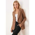 Armonika ARM-20K001020 Kadın Camel Tek Düğmeli Ceket