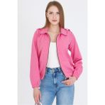 Armonika Kadın Fuşya Önü Fermuarlı Gabardin Mont ARM-22K001068 - XL