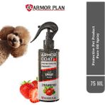 ARMOR COAT Köpek Tüy Bakım Spreyi, Köpek Parfümü Çilek Kokulu Parlaklık & Koku Giderici 75 ml - Siyah - Beyaz - siyah-beyaz