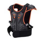 Armor Qtrees Çocuk Zırh Yelek Göğüs Omurga Koruyucu Sırt Desteği Koruyucu Dişli Ceketler Motosiklet Dirtbike Motokros Kayak Snowboard için Koruyucu Gömlek (Turuncu, M)