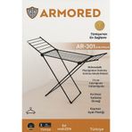 Armored Home Product Zırhlı-Kırılmaz-EXTRA KALIN BORULU Sağlam Çamaşır Kurutmalığı Ar-301