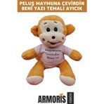 Armoris Yeni Hediye Armağan Özür Manalı Gift Maymuna Çevirdin Beni Temalı Peluş Ayıcık Oyuncak