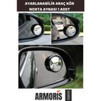 Armoris Yeni Nesil Ayarlanabilir En İyi Görüş Sağlayan Güvenli Sürüş Yardımcısı Araç Kör Nokta Aynası