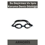 Armoris Yeni Nesil Ayarlanır Kayış Su Geçirmez Uv Işını Koruma Silikon Plastik Antifog Çocuk Deniz Gözlüğü
