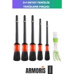 Armoris Yeni Nesil Otomobil Araç Araba Genel Temizlik Temizleme Detay Fırçası 5+1 Set