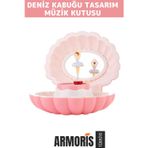 Armoris Yeni Nesil Sevgili Arkadaş Eş Doğum Günü Hediye Deniz Kabuğu Tasarımlı Müzik Kutusu