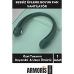 Armoris Yeni Nesil Taşınabilir Şarjlı Güçlü Yüksek Kaliteli Sessiz Hava Soğutucu Üflemeli Boyun Vantilatör - Yeşil