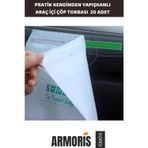 Armoris Yeni Pratik Kendinden Yapışkanlı Kullanışlı Su Geçirmez Araç Seyahat Yolculuk Çöp Poşet - 20 Adet