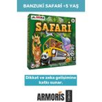 Armoris Yeni Seri Zeka Geliştirici Oyun Eğitici Öğretici Okuma Yazma El Göz Koordinasyonu Banzuki Safari - Çok Renkli