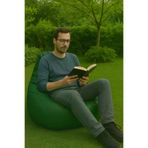 ARMUTEVİ 13 Deri Armut Koltuk Yeşil