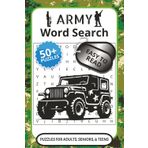 Army Word Search Puzzle Book: Word Searches with Easy to Read Print about Army, Military, Armed Forces and more | 6x9 inches, 110 Pages | 50+ Puzzles ... Vacations, Holidays, Free times and Birthdays