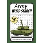 Army Word Search Puzzle Book: Word Searches with Easy to Read Print about Army, Soldiers, Armed forces and More | 6x9 inches, 110 pages | 50+ Puzzles ... Gift for Vacation, Holidays and Free Times
