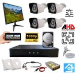 Arna 4 Kameralı Monitör ve 250 GB HDD Dahil Ahd Güvenlik Kamerası SETİ-ST24250MT